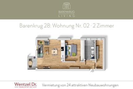 Wohnung Hamburg Wandsbek - 2 Zimmer, 62 m&sup2;, 1.200&euro; | Angebot:26005687