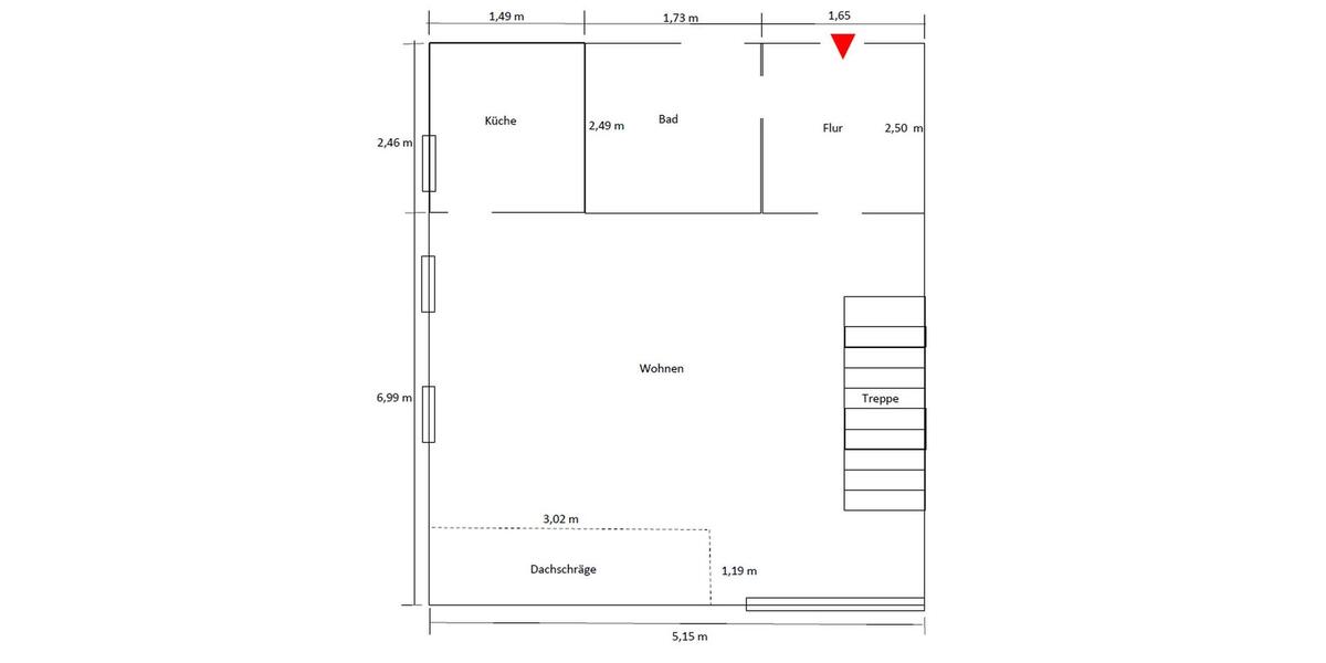 Maisonettenwohnung Deggendorf - 2 Zimmer, 65 m&sup2;, 690&euro; | Angebot:26697977