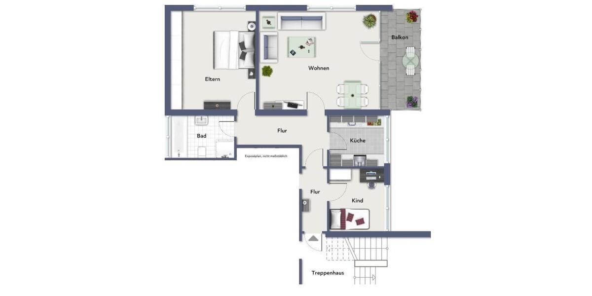 Etagenwohnung Reichenbach an der Fils - 3 Zimmer, 83 m&sup2;, 950&euro; | Angebot:26589346