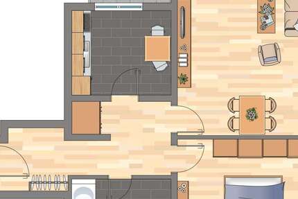 Wohnung Duisburg Vierlinden - 2 Zimmer, 49 m&sup2;, 239&euro; | Angebot:26706309