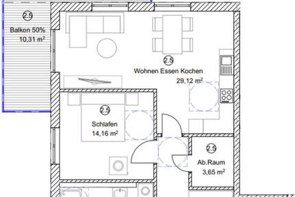 Wohnung Kelheim - 2.5 Zimmer, 75 m&sup2;, 865&euro; | Angebot:25905385