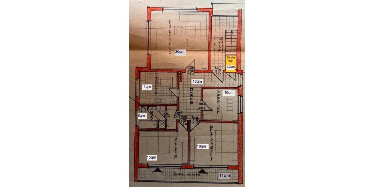 Etagenwohnung Haselünne - 4 Zimmer, 112 m&sup2;, 1.039&euro; | Angebot:26588554