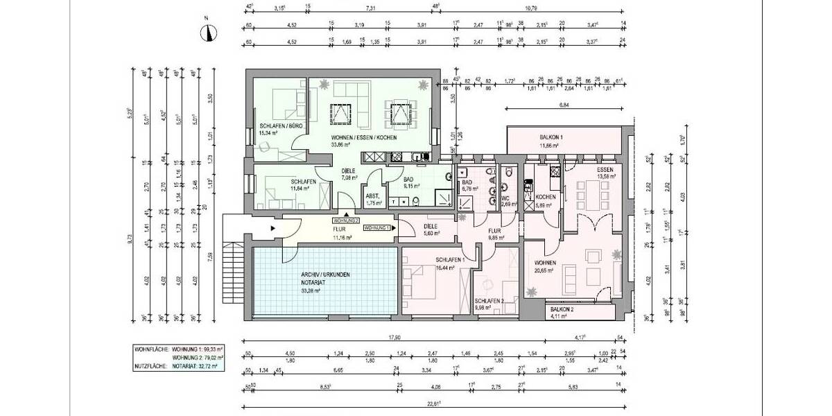 Etagenwohnung Waxweiler - 3 Zimmer, 79 m&sup2;, 900&euro; | Angebot:26595042