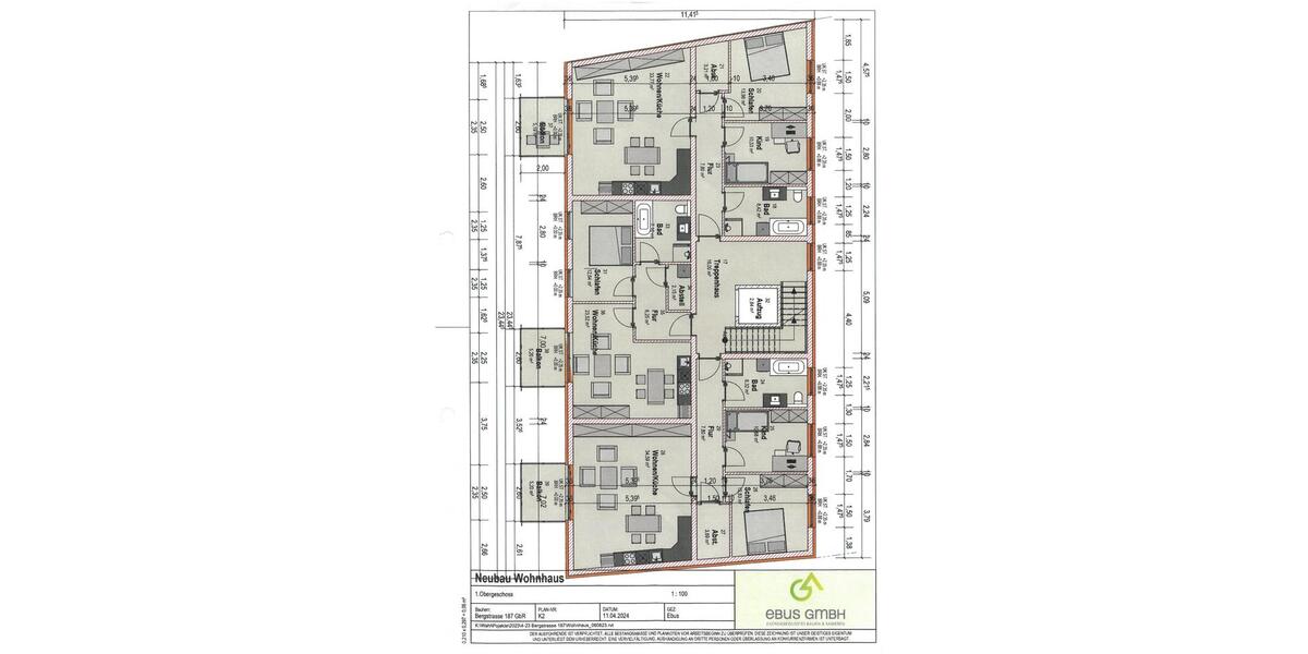 Etagenwohnung Frankfurt (Oder) - 3 Zimmer, 79 m&sup2;, 517&euro; | Angebot:26645244
