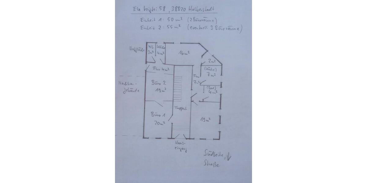 Erdgeschoßwohnung Halberstadt - 2 Zimmer, 55 m&sup2;, 340&euro; | Angebot:26704610