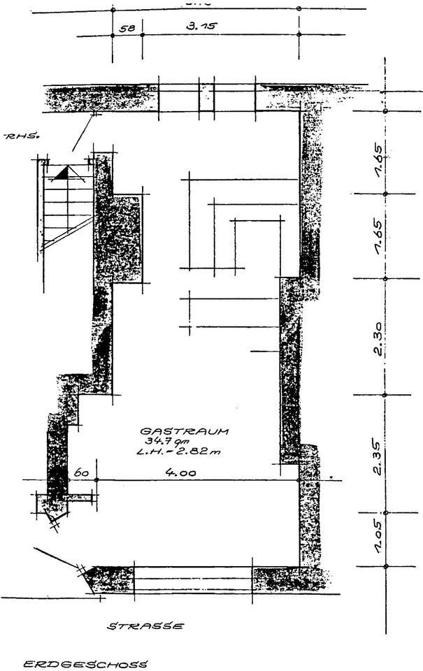 35 qm Gewerberaum im EG (ehem. Gaststätte) nähe Rathausgallerie zimmer