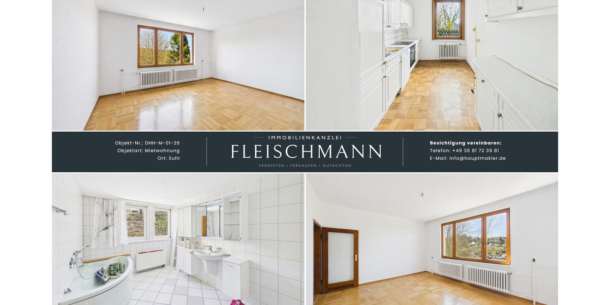 Gepflegte 4-Zimmer-DHH in Suhl: 2 Bäder, EBK, Terrasse & Vollkeller – Sofort frei! - Doppelhaushälfte Suhl | Angebot:26266187
