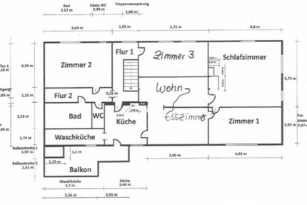 5ZKB&Balkon&Garten 5 zimmer