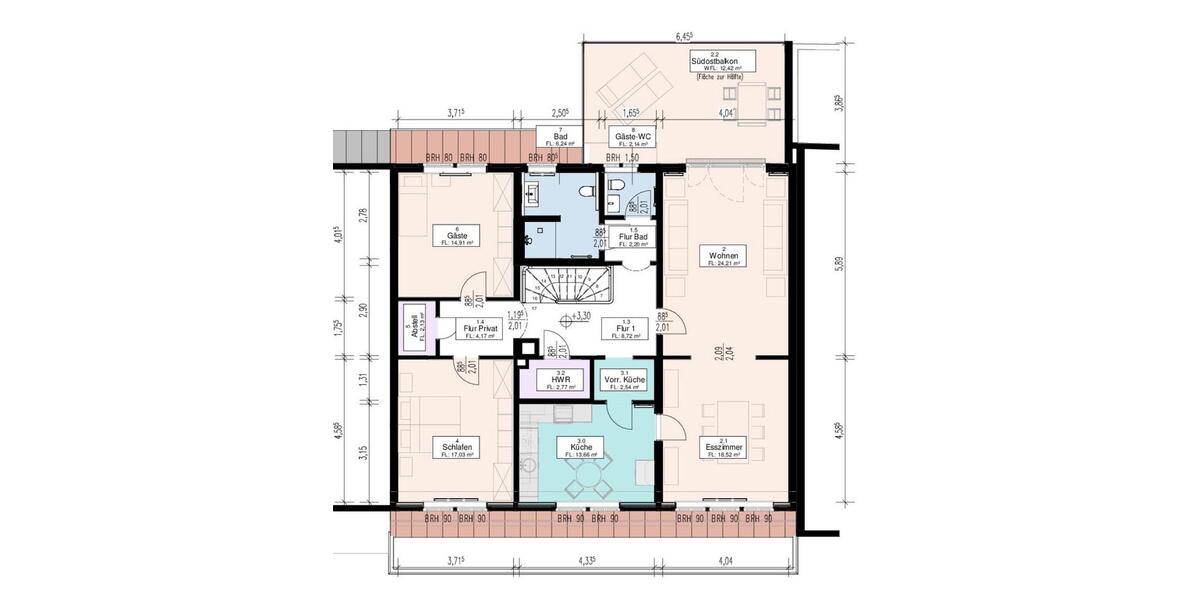 Etagenwohnung Bergen - 4 Zimmer, 136 m&sup2;, 1.100&euro; | Angebot:25823995