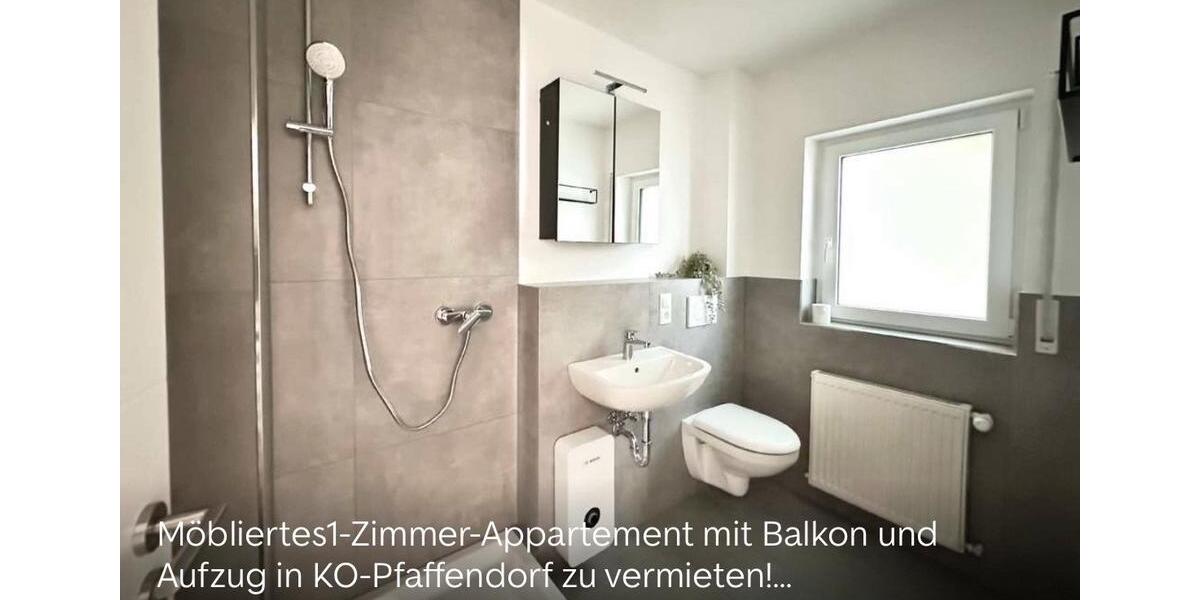 ModernesVollmöbliertes 1-Zimmer Apartment in Koblenz Pfaffendorf 1 zimmer