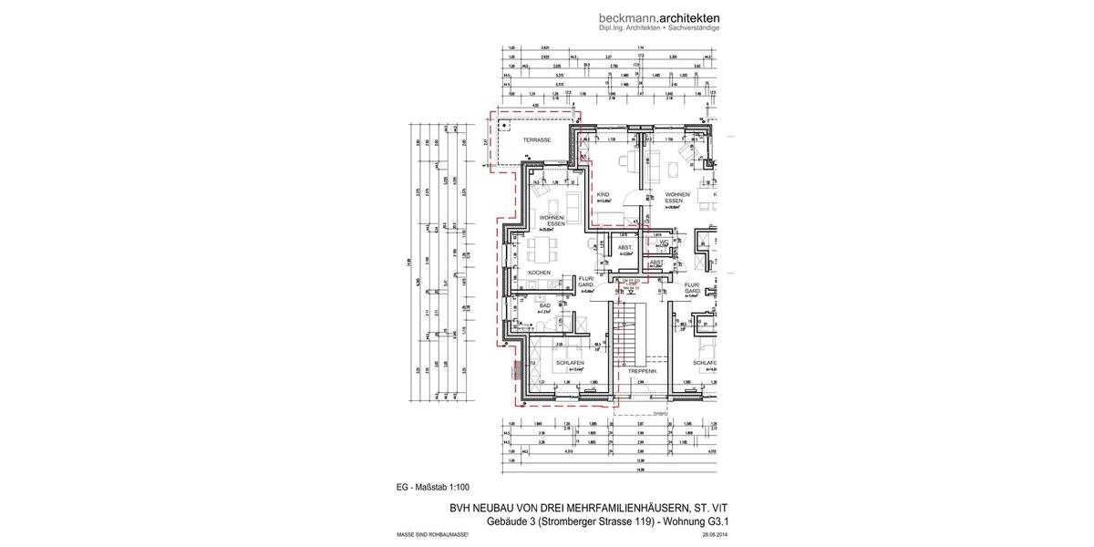 Erdgeschoßwohnung Rheda-Wiedenbrück Wiedenbrück - 2 Zimmer, 61 m&sup2;, 728&euro; | Angebot:24781956