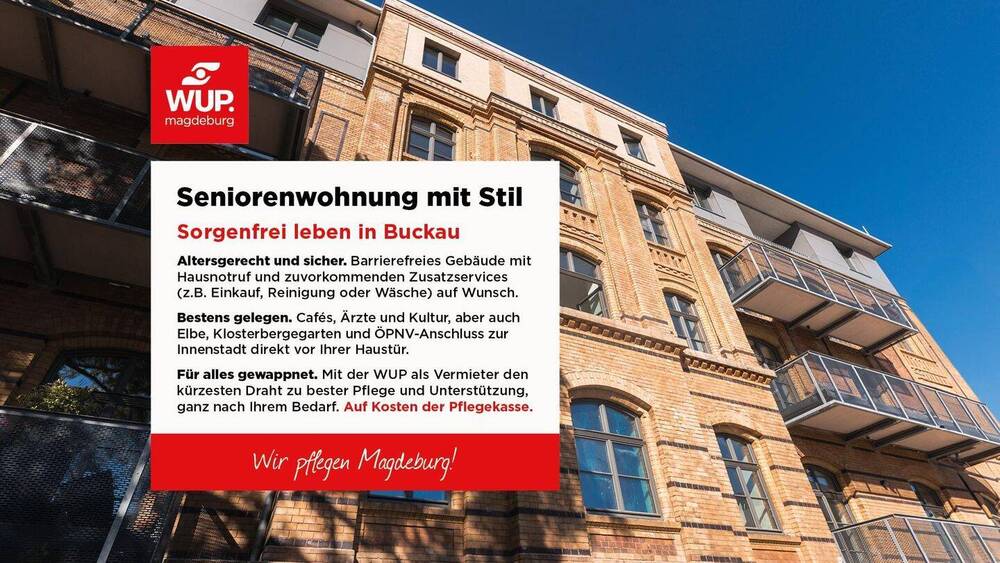 Etagenwohnung Magdeburg Buckau - 2 Zimmer, 42 m&sup2;, 874&euro; | Angebot:26093129