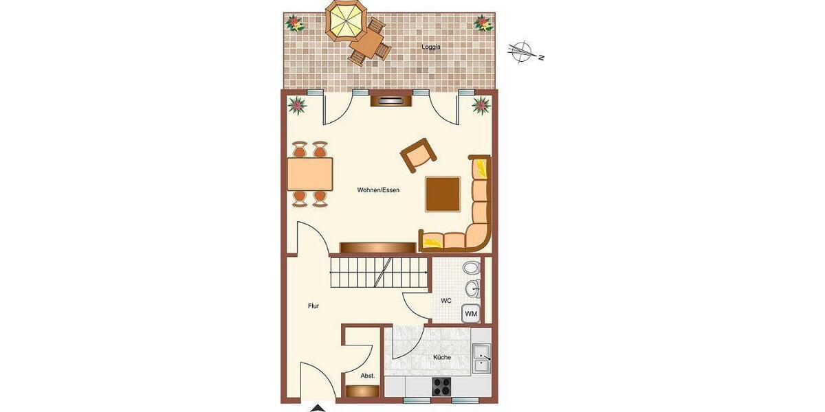 Maisonettenwohnung Saarbrücken St. Arnual - 4 Zimmer, 93 m&sup2;, 845&euro; | Angebot:26561417