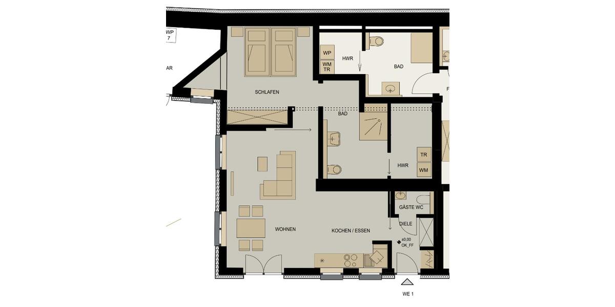 Etagenwohnung Kirchhundem - 1 Zimmer, 82 m&sup2;, 1.180&euro; | Angebot:23603241