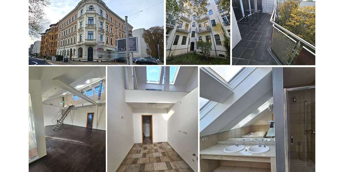 Etagenwohnung Leipzig Mitte - 3.5 Zimmer, 185 m&sup2;, 1.478&euro; | Angebot:26182677