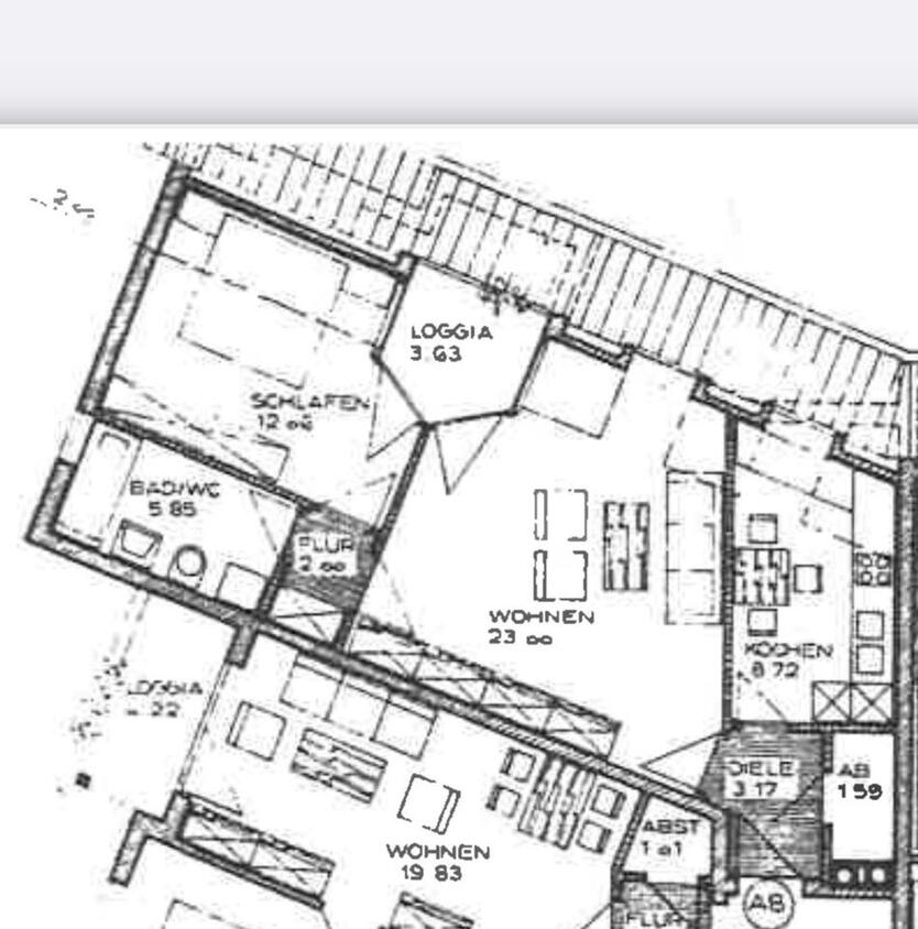 2 Zimmer Whg. PAF mit Loggia