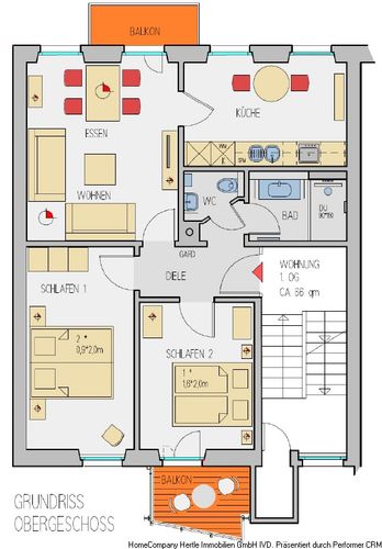 Wohnen auf Zeit Freiburg im Breisgau - 3 Zimmer, 66 m&sup2;, 1.800&euro; | Angebot:24432457