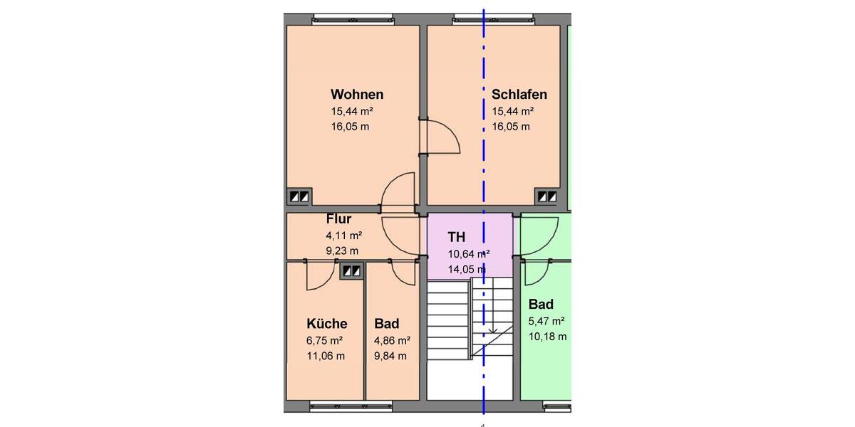 Etagenwohnung Bad Sülze - 2 Zimmer, 47 m&sup2;, 310&euro; | Angebot:20701701