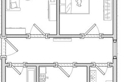 Wohnung Prenzlau - 2 Zimmer, 54 m&sup2;, 353&euro; | Angebot:25887523