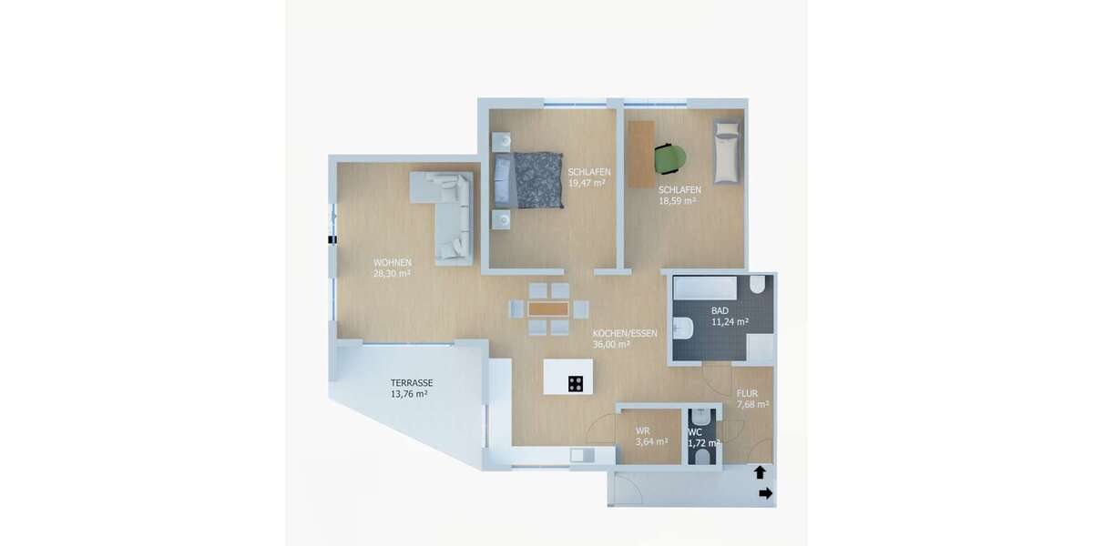 Wohnung zum Mieten in Merching Steinach bei Mering 1.530 € 133 m² 3 zimmer