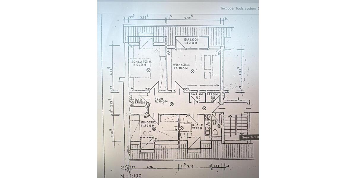 Etagenwohnung Hamburg Billstedt - 3 Zimmer, 76 m&sup2;, 2.100&euro; | Angebot:26616991