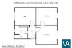 Etagenwohnung Offenbach am Main Bieberer Berg - 2 Zimmer, 56 m&sup2;, 471&euro; | Angebot:26647524