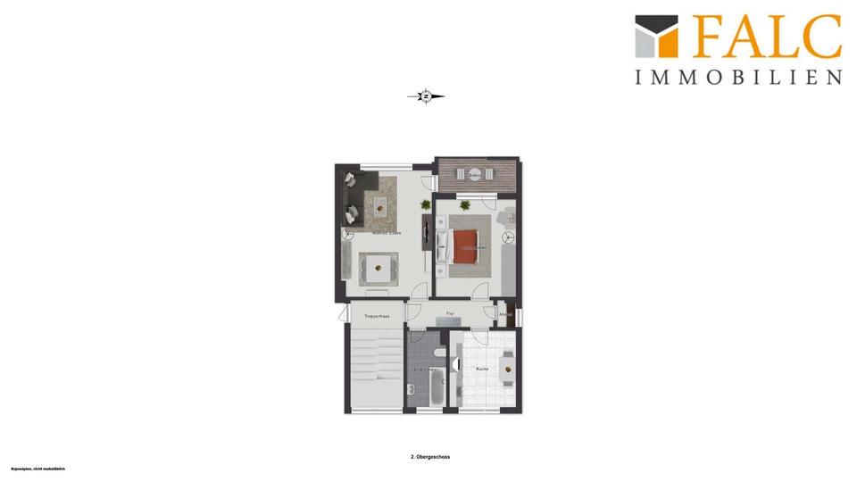 Etagenwohnung Düsseldorf Stadtbezirk 6 - 2 Zimmer, 57 m&sup2;, 855&euro; | Angebot:26102035
