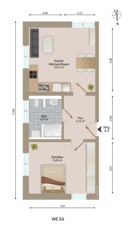 Erstbezug mit EBK! 2-Zimmer Wohnung mit Terrasse!