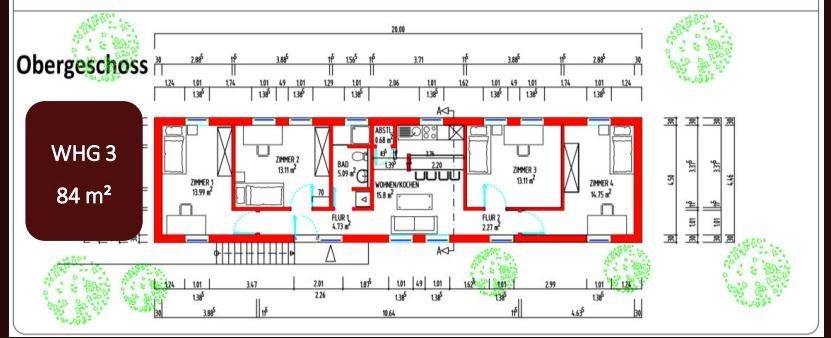 Etagenwohnung Oldenburg Bloherfelde - 1 Zimmer, 15 m&sup2;, 425&euro; | Angebot:26533695