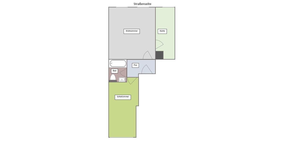 Etagenwohnung Stollberg (Erzgebirge) - 2 Zimmer, 47 m&sup2;, 291&euro; | Angebot:26006172