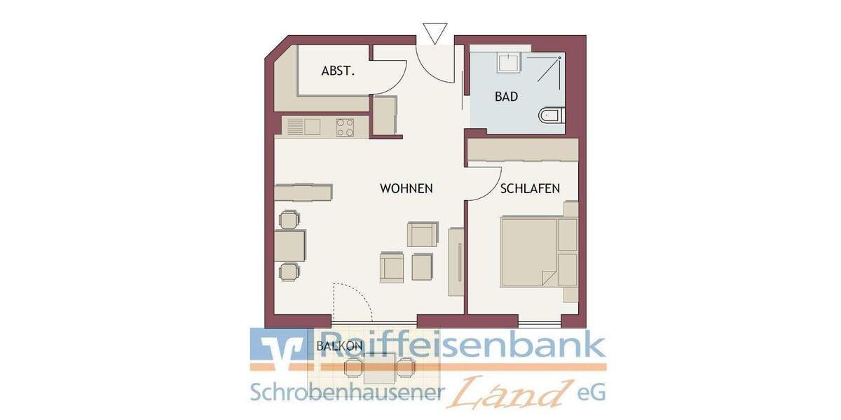 Etagenwohnung Schrobenhausen - 2 Zimmer, 64 m&sup2;, 750&euro; | Angebot:25705611