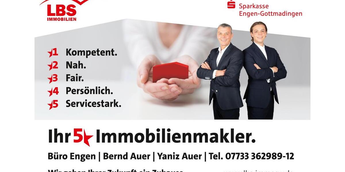 Erdgeschoßwohnung Immendingen - 2 Zimmer, 55 m&sup2;, 854&euro; | Angebot:25454861