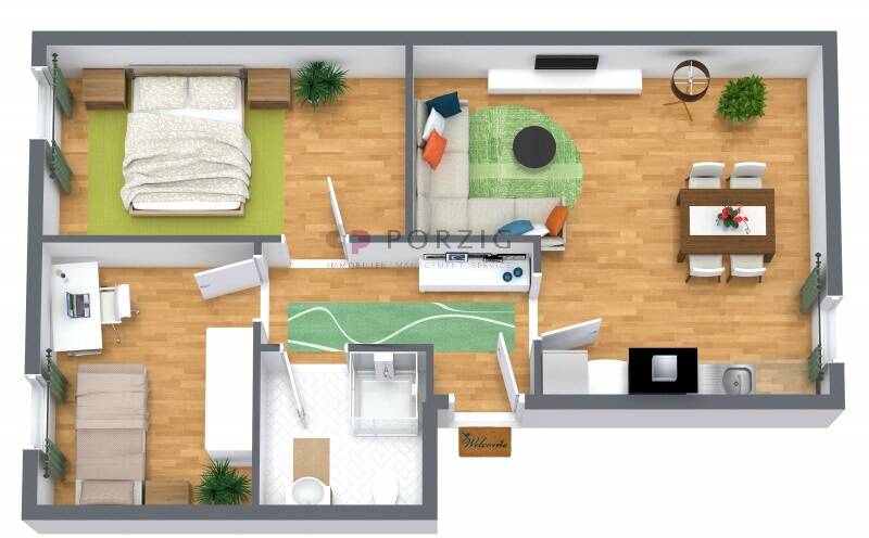 Etagenwohnung Stralsund Tribseer - 3 Zimmer, 60 m&sup2;, 723&euro; | Angebot:26723154