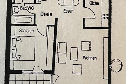 Erdgeschoss Wohnung ab 01.03.2026 2 zimmer