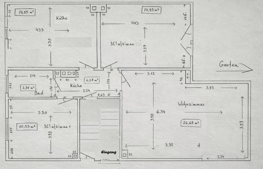 Erdgeschoßwohnung Kassel Kirchditmold - 3 Zimmer, 73 m&sup2;, 825&euro; | Angebot:26116176