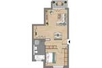 Etagenwohnung Mainz Oberstadt - 2 Zimmer, 56 m&sup2;, 1.250&euro; | Angebot:26547881