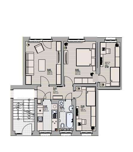 Wohnung zum Mieten in Kirchberg 450 € 66 m² 4 zimmer