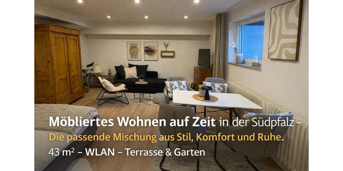 Wohnen auf Zeit Offenbach an der Queich - 1 Zimmer, 43 m&sup2;, 850&euro; | Angebot:24617315