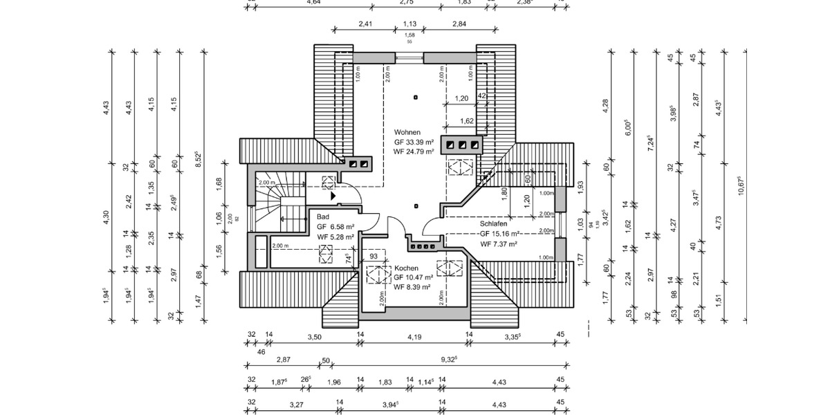Dachgeschoßwohnung Wilhelmshaven - 2 Zimmer, 45 m&sup2;, 430&euro; | Angebot:26687659
