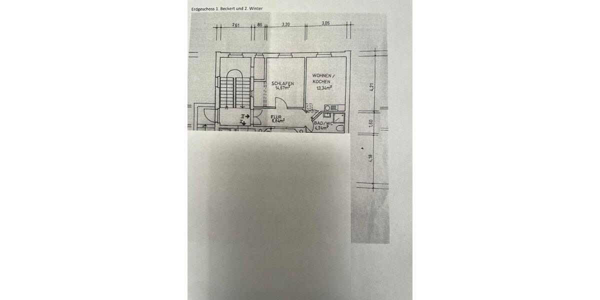 Erdgeschoßwohnung Leisnig - 2 Zimmer, 39 m&sup2;, 350&euro; | Angebot:25616808