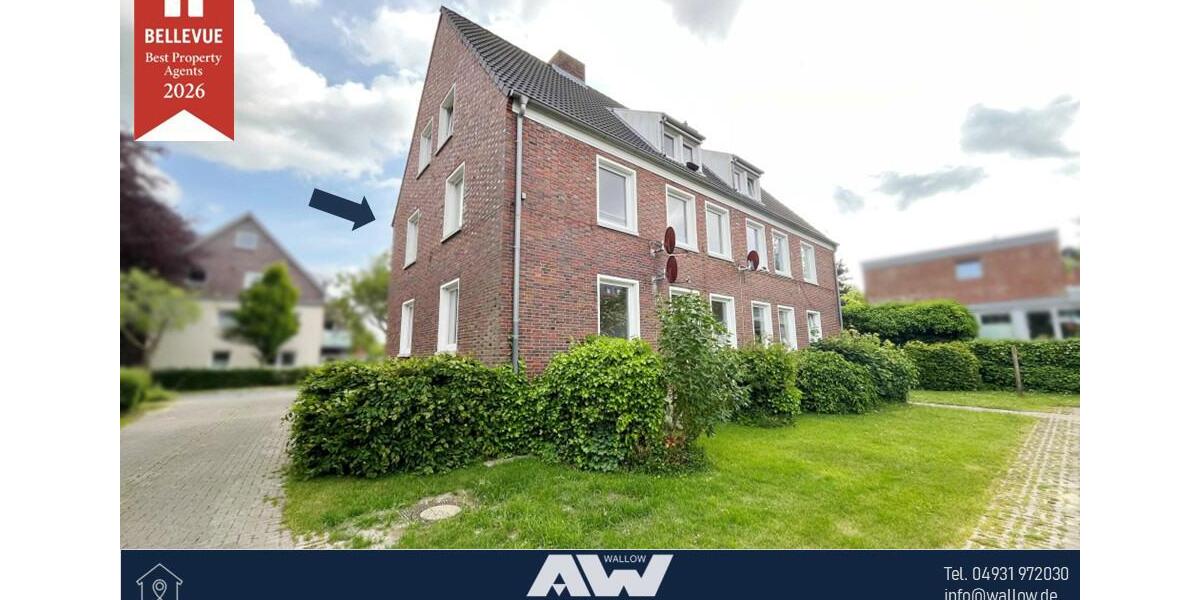 Etagenwohnung Norden - 3 Zimmer, 55 m&sup2;, 470&euro; | Angebot:25236933