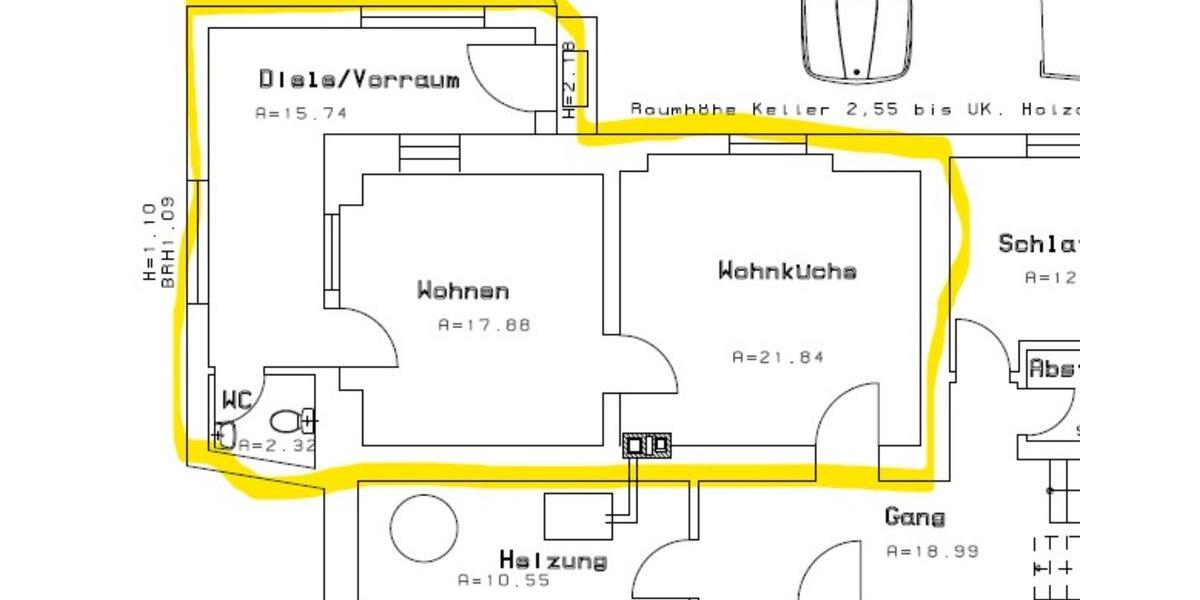 Gewerbeobjekt Tittling - 2 Zimmer, 60 m&sup2;, 390&euro; | Angebot:24468826