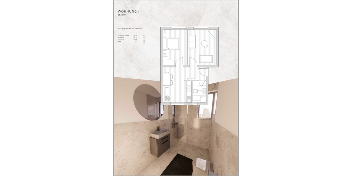 Etagenwohnung Baumholder - 3 Zimmer, 60 m&sup2;, 650&euro; | Angebot:24476564