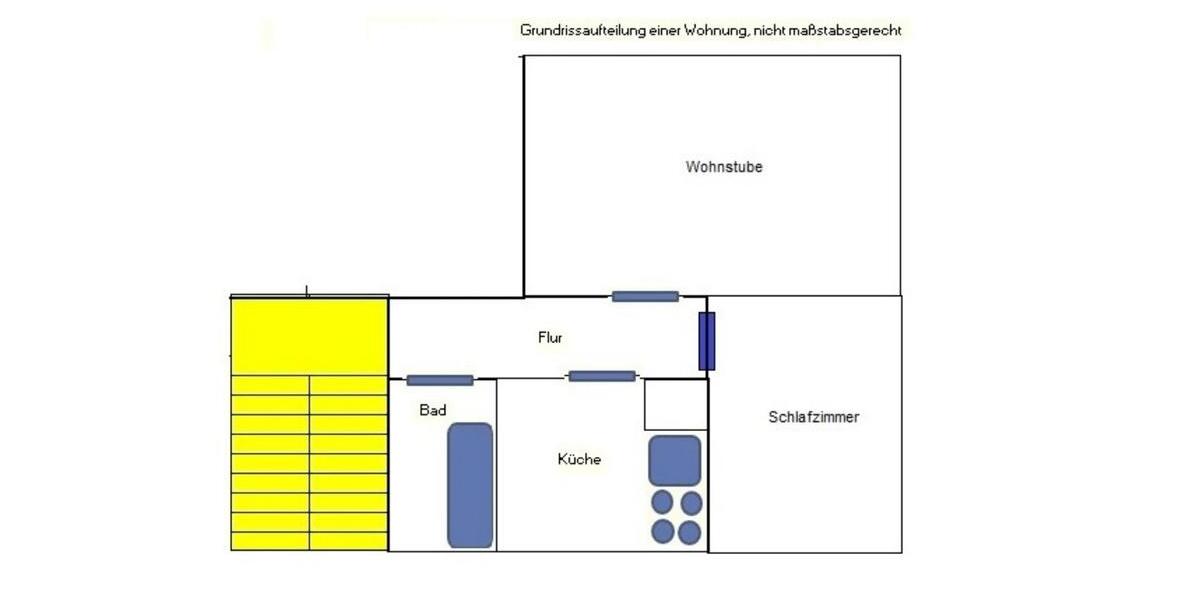 Etagenwohnung Probstzella - 2 Zimmer, 48 m&sup2;, 265&euro; | Angebot:25751007