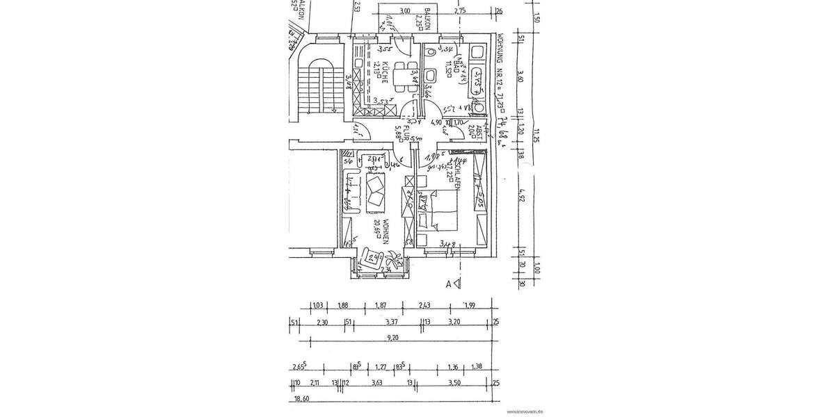 2-Raum-Wohnung mit Einbauküche, Balkon, Dusch- und Wannenbad ab sofort bezugsfertig! 2 zimmer