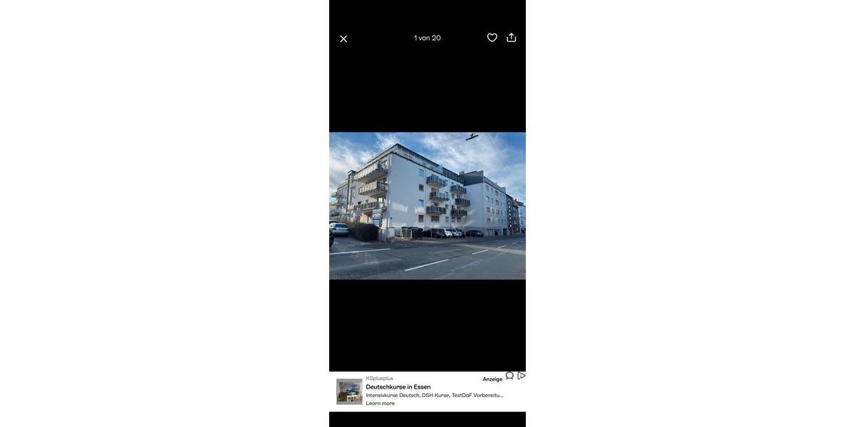 Etagenwohnung Wuppertal Elberfeld - 1.5 Zimmer, 41 m&sup2;, 620&euro; | Angebot:26703655