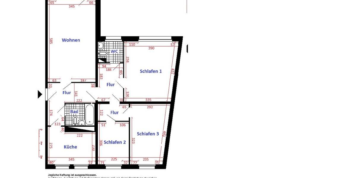 Etagenwohnung Crimmitschau - 4 Zimmer, 87 m&sup2;, 520&euro; | Angebot:19635396
