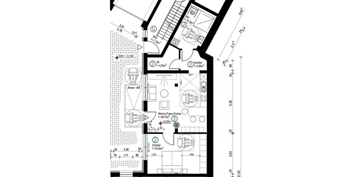 Energieeffiziente Rollstuhlgerechte Wohnung Bexbach - Erstbezug 2 zimmer