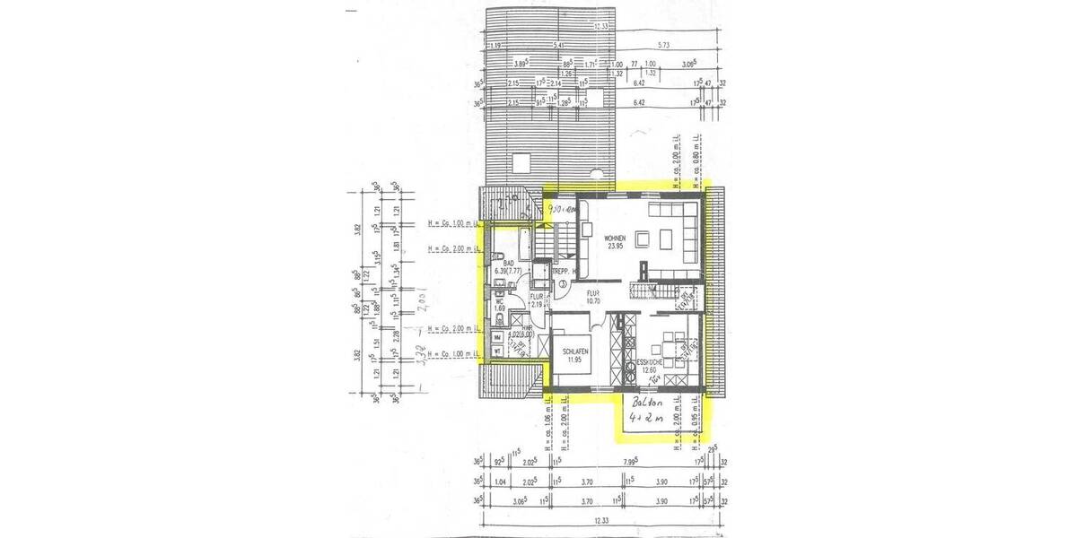 Etagenwohnung Bielefeld Oldentrup - 4 Zimmer, 95 m&sup2;, 950&euro; | Angebot:26696707