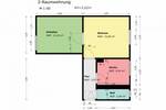Etagenwohnung Oschersleben - 2 Zimmer, 43 m&sup2;, 250&euro; | Angebot:26799463